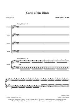 Carol of the Birds von Margaret Burk (Download) 