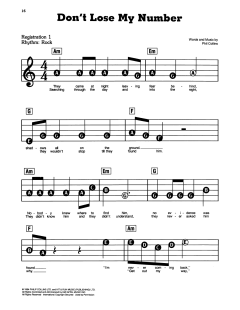 Don't Lose My Number von Phil Collins (Download) 
