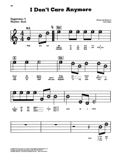 I Don't Care Anymore von Phil Collins (Download) 