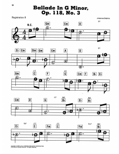 Ballade In G Minor, Op. 118, No. 3 von Johannes Brahms (Download) 
