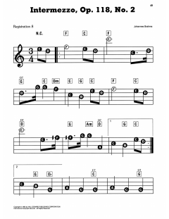 Intermezzo In A Major, Op. 118, No. 2 von Johannes Brahms (Download) 