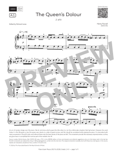 The Queen's Dolour von Henry Purcell (Download) 