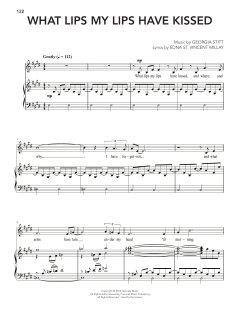 What Lips My Lips Have Kissed von Georgia Stitt (Download) 