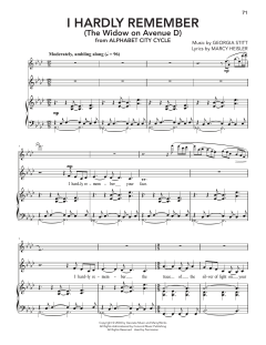 I Hardly Remember (The Widow On Avenue D) von Georgia Stitt (Download) 