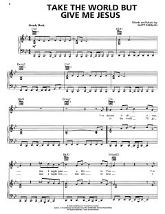 Take The World But Give Me Jesus von Matt Redman (Download) 