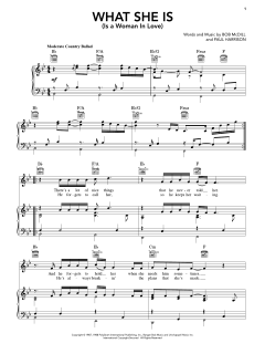 What She Is (Is A Woman In Love) von Earl Thomas Conley (Download) 