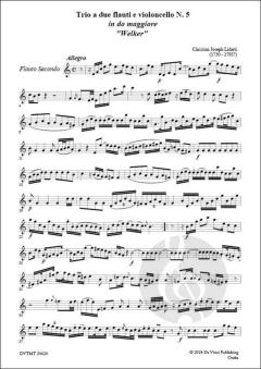 Trio No. 5 'Welker', a due flauti e violoncello von Christian Joseph Lidarti 