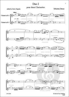 Duo, pour deux clarinettes von Sébastien Demar 