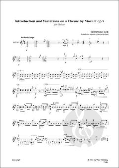 Introduction and Variations on a Theme by Mozart op. 9 von Fernando Sor 