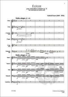 Elegie op. 24 von Gabriel Fauré 