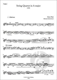 String Quartet in A major von Mario Pilati 
