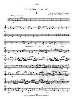 Deuxième Quatuor von Christian Friedrich Gumlich (Download) 
