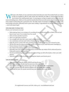 Habits of a Successful Intermediate Band Musician von Scott Rush 