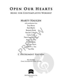 Open Our Hearts - C Instrument Edition von Marty Haugen 