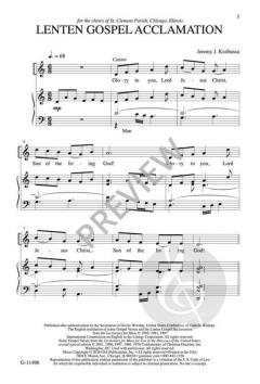 Lenten Gospel Acclamation von Jeremy J. Kiolbassa 