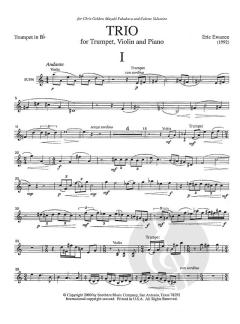 Trio (1992) For Trumpet, Violin And Piano 