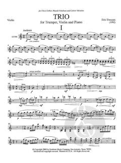 Trio (1992) For Trumpet, Violin And Piano 