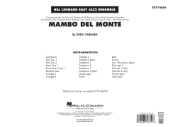 Mambo Del Monte von Drew Zaremba (Download) 