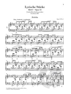 Sämtliche Lyrische Stücke von Edvard Grieg für Klavier im Alle Noten Shop kaufen (Sale)