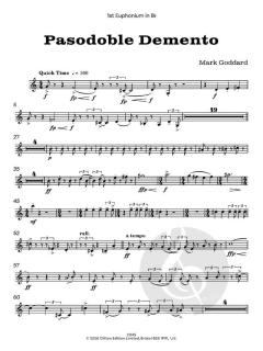Pasodoble Demento - a Lollipop for Brass Band von Mark Goddard (Download) 