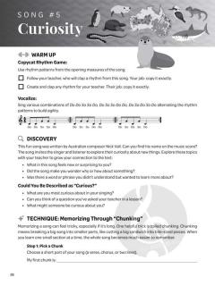 Songs and Lessons for the Progressing Singer 