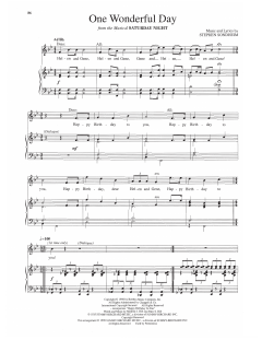 One Wonderful Day von Stephen Sondheim (Download) 