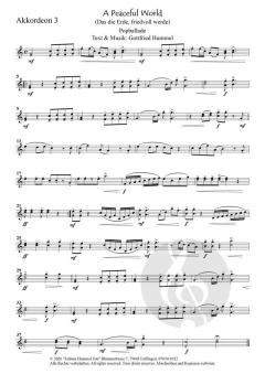 A Peaceful World (Das die Erde, Friedvoll werde) von Gottfried Hummel (Download) 