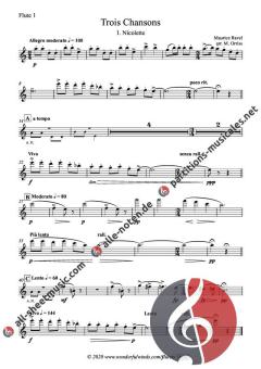 Trois Chansons von Maurice Ravel 