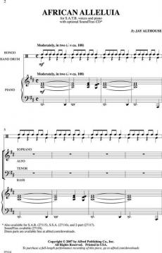 African Alleluia von Jay Althouse (Download) 