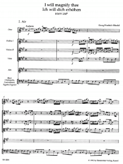 Ich will dich erhöhen HWV 250b (Georg Friedrich Händel) 