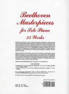 Masterpieces For Solo Piano von Ludwig van Beethoven 