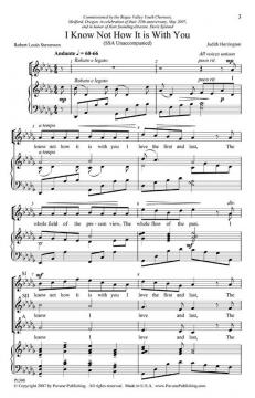 I Know Not How It Is With You (Judith Herrington) 