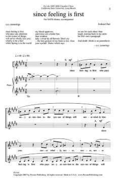 Since Feeling Is First 