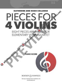 Pieces for 4 Violins  von Hugh Colledge 