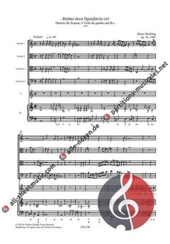 Anima mea liquefacta est op. 34 von Klaus Miehling 