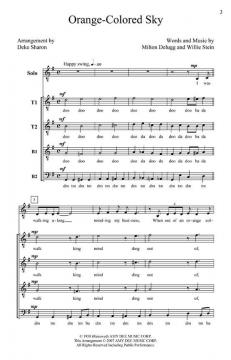 Orange Colored Sky TTBB With Solo 