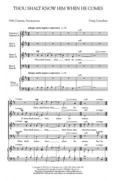 Thou Shalt Know Him When He Comes (Craig Carnahan) 