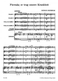 Fürwahr, er trug unsere Krankheit BuxWV 31 (Dietrich Buxtehude) 
