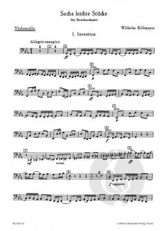 Sechs leichte Stücke für Streichorchester von Wilhelm Killmayer im Alle Noten Shop kaufen (Stimmensatz)