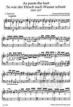 As Pants The Hart / So wie der Hirsch nach Wasser schreit HWV 251e (Georg Friedrich Händel) 