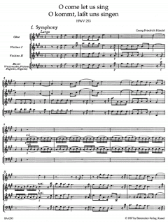 O come let us singorO kommt, lasst uns singen (Georg Friedrich Händel) 
