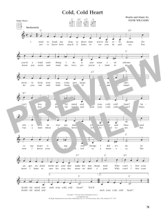 Cold, Cold Heart von Hank Williams (Download) 
