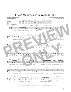 I Don't Want To Set The World On Fire von Eddie Seiler (Download) 