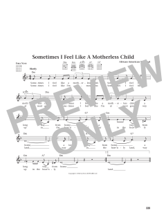 Sometimes I Feel Like A Motherless Child (Download) 