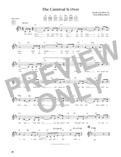 The Carnival Is Over von Tom Springfield (Download) 