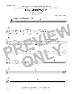 Lux Aurumque von Eric Whitacre (Download) 