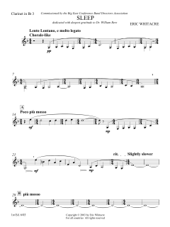 Sleep von Eric Whitacre (Download) 