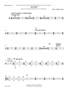 Sleep von Eric Whitacre (Download) 