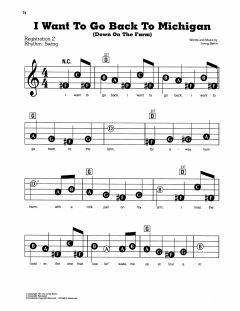 I Want To Go Back To Michigan von Irving Berlin (Download) 
