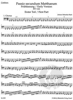 Matthäus-Passion BWV 244b von Johann Sebastian Bach 